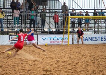 ​Estadual de beach soccer continua neste fim de semana nas areias de Vila Velha