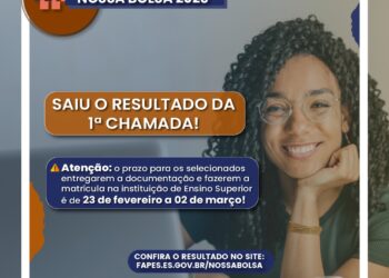 Governo do Estado divulga resultado da 1ª chamada do Nossa Bolsa 2023