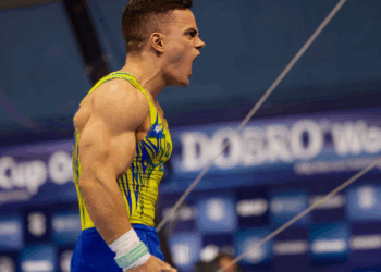 Caio Souza lidera ginástica brasileira em etapa da Copa do Mundo