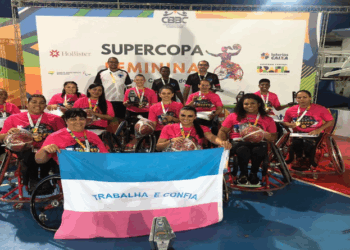 Equipe feminina de basquete em cadeira de rodas participa de evento beneficente em Afonso Cláudio