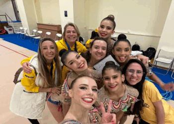 Brasil fatura bronze em competição internacional de ginástica rítmica