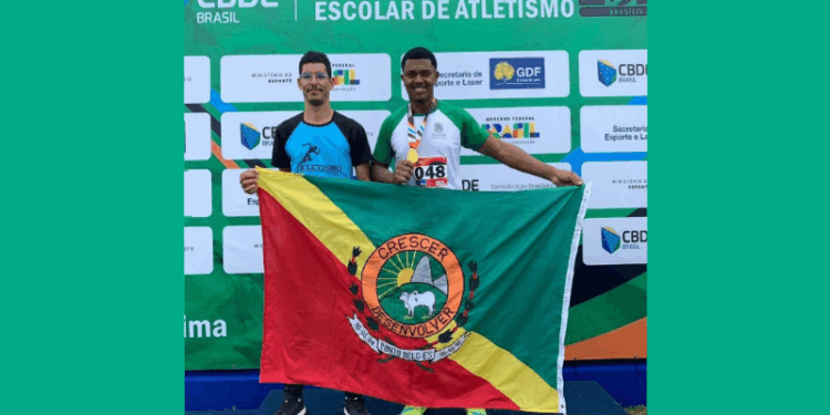Aluno da Rede Estadual é ouro no Campeonato Brasileiro Escolar de Atletismo e concorre a vaga na etapa Mundial