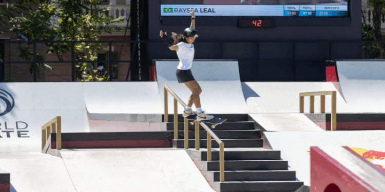 Skate street: Rayssa, Pâmela e Gabi avançam à semi do Pro Tour de Roma