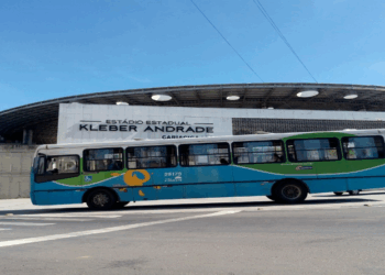 Jogos do fim de semana no Kleber Andrade vão ter ônibus de reserva nos terminais