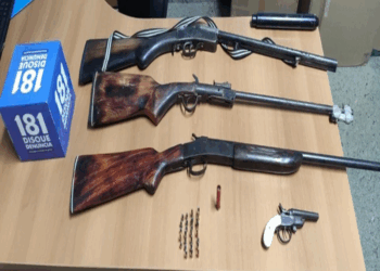 DHPP de Aracruz prende suspeito em flagrante e apreende quatro armas de fogo