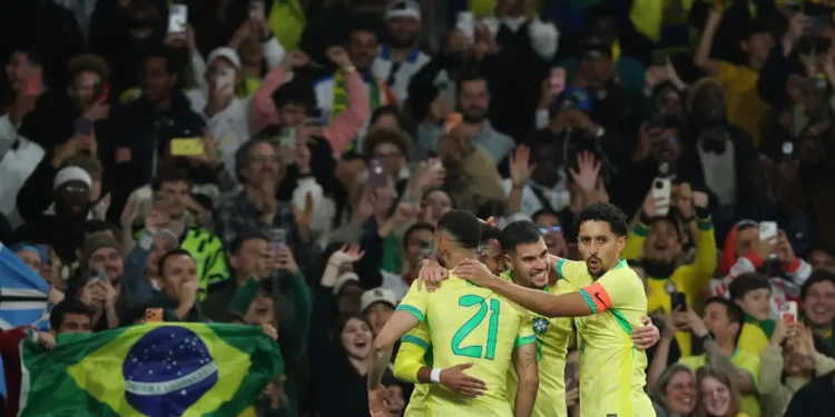 Brasil joga bem e derrota Senegal por 2 a 0 no amistoso em Londres