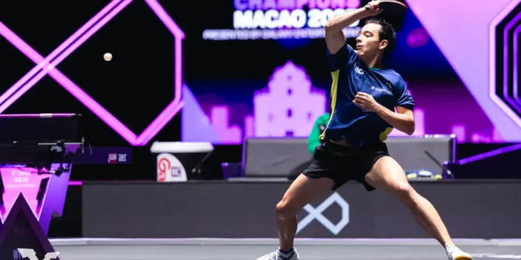 Hugo Calderano é vice-campeão do WTT Champions Macau