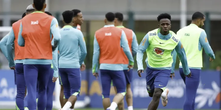 Vinicius Júnior diz que seleção evolui sob comando de Carlo Ancelotti