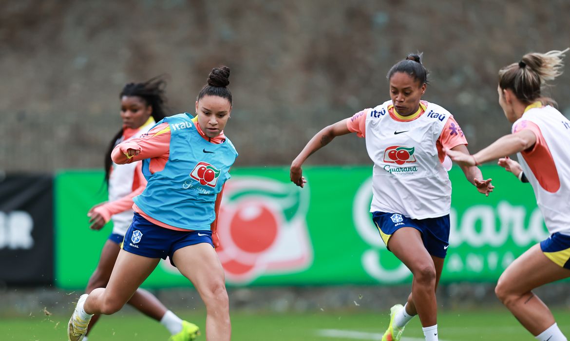 seleção feminina, treino