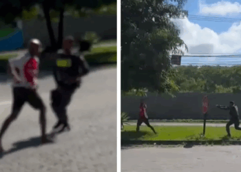 Passageiros tentam “pular roleta” de terminal e dão socos em PMs na Serra