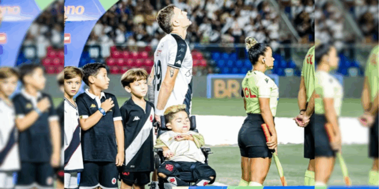 Xodó do Vasco no ES emociona o ídolo Vegetti após vitória na Copa do Brasil
