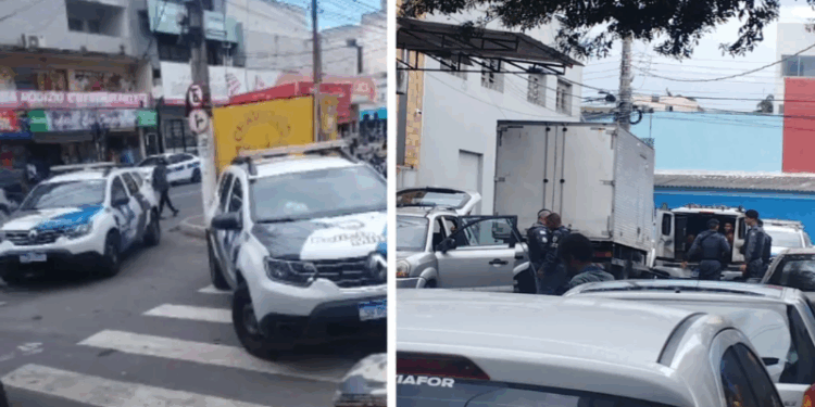 Suspeitos de crimes são presos em caminhonete na Glória com armas e drogas