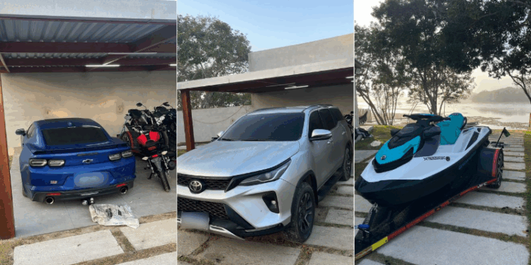 Polícia investiga rifas ilegais e apreende carros de luxo e jet ski no ES