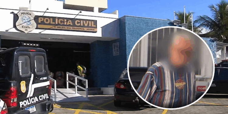 Idoso é preso após esfaquear a esposa e quase ser linchado na Serra