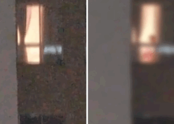 Vizinho faz gestos obscenos na janela de apartamento na Serra e crianças filmam tudo
