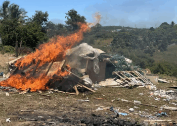 Polícia flagra crime ambiental e fogo em entulho em Cariacica
