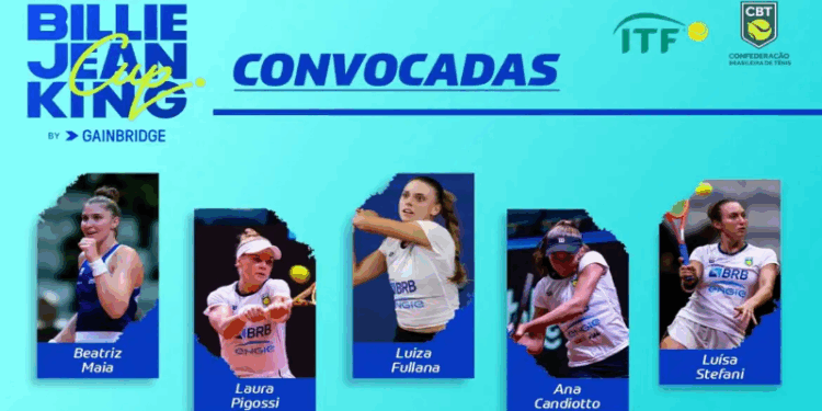 Tênis: seleção feminina é convocada para torneio Billie Jean King Cup