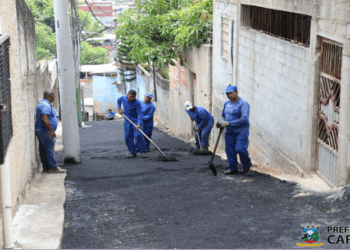 Prefeitura realiza recapeamento asfáltico em via de Sotema