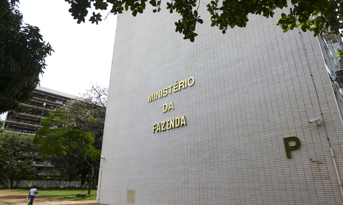 Marcelo Camargo/Agência Brasil Brasília (DF), 10/04/2023 - Fachada do ministério da Fazenda.