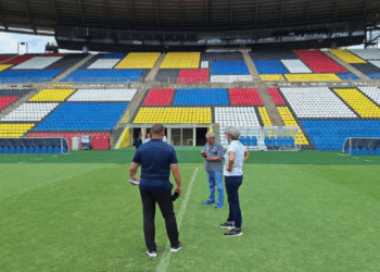 Fifa faz vistoria no Kleber Andrade e em outras instalações para a Copa do Mundo Feminina de 2027