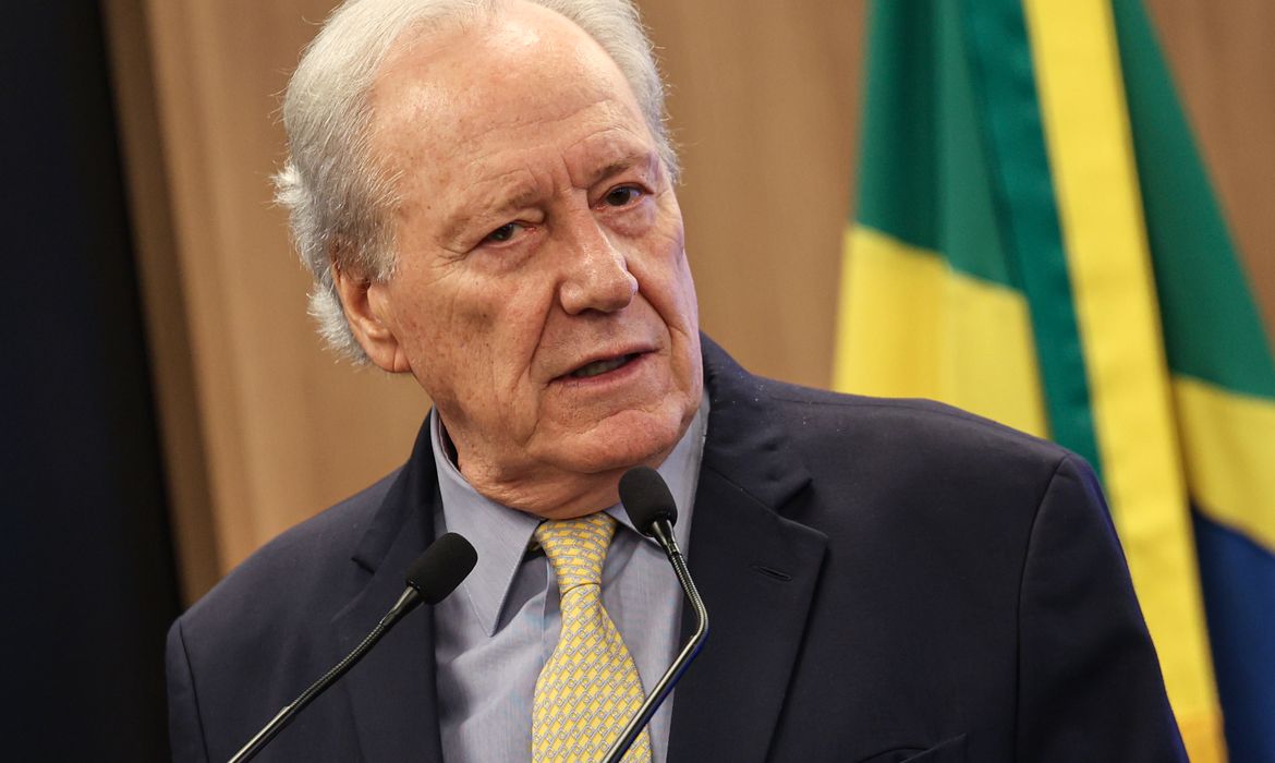 Brasília (DF), 22/10/2025 - O ministro da Justiça e Segurança Pública, Ricardo Lewandowski, durante cerimônia para o anúncio do Programa Município Mais Seguro. Foto: Marcelo Camargo/Agência Brasil