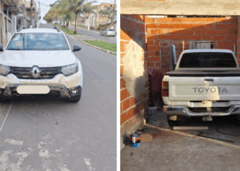 Pai e filho são presos suspeitos de furtarem carros antigos na Serra