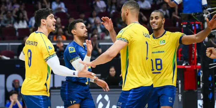 Brasil inicia campanha no Mundial de vôlei com vitória sobre a China