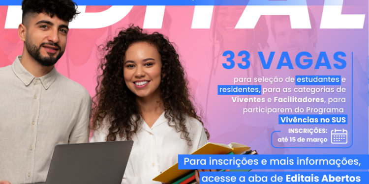 Edital seleciona estudantes e residentes para participarem do Programa Vivências no SUS em 2026