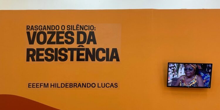 Escola da Rede Estadual promove exposição ‘Rasgando o Silêncio: Vozes da Resistência’ no Mucane