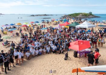 Sesa promove remada solidária para conscientização do Cuidado Paliativo no tratamento do câncer infantojuvenil