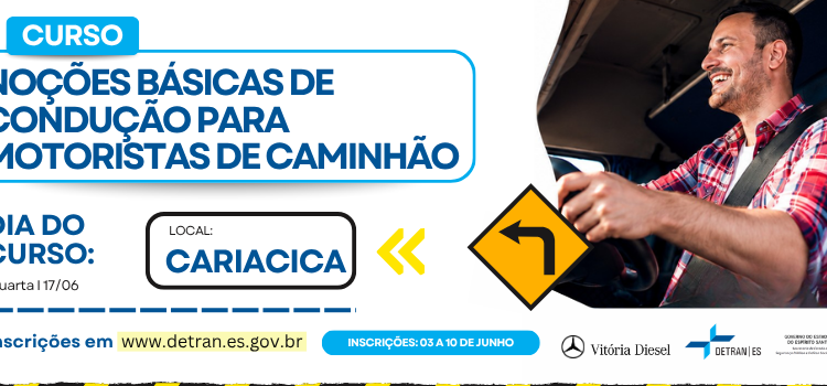 Detran|ES abre inscrições de curso inédito para motoristas de caminhão