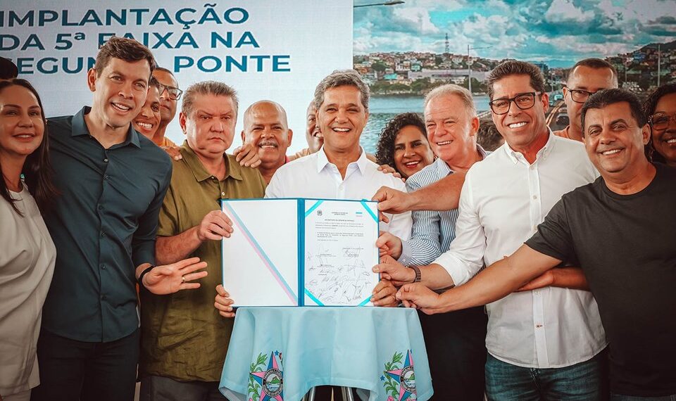 Governo do Estado assina ordem de serviço para implantação da 5ª faixa na Segunda Ponte
