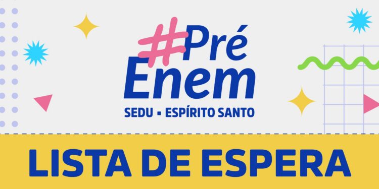 Sedu organiza Lista de Espera para vagas remanescentes do Pré-Enem Espírito Santo 2026