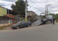 Operação integrada autua oficina e remove veículos abandonados em Flexal I