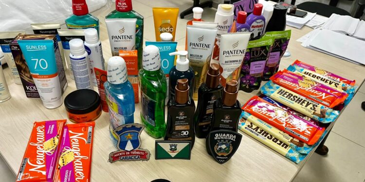 Perfumes, chocolates e cosméticos: Guarda Municipal recupera R$ 1,1 mil em produtos furtados de farmácia