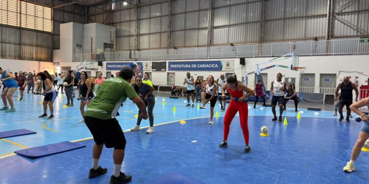 Aulão julino reúne alunos do programa Cariacica Saudável para atividades físicas e lazer